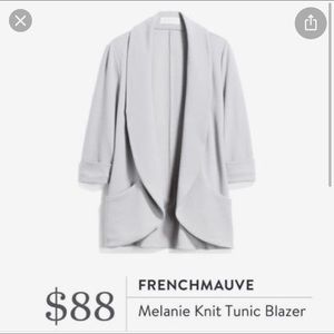 French Mauve tunic blazer